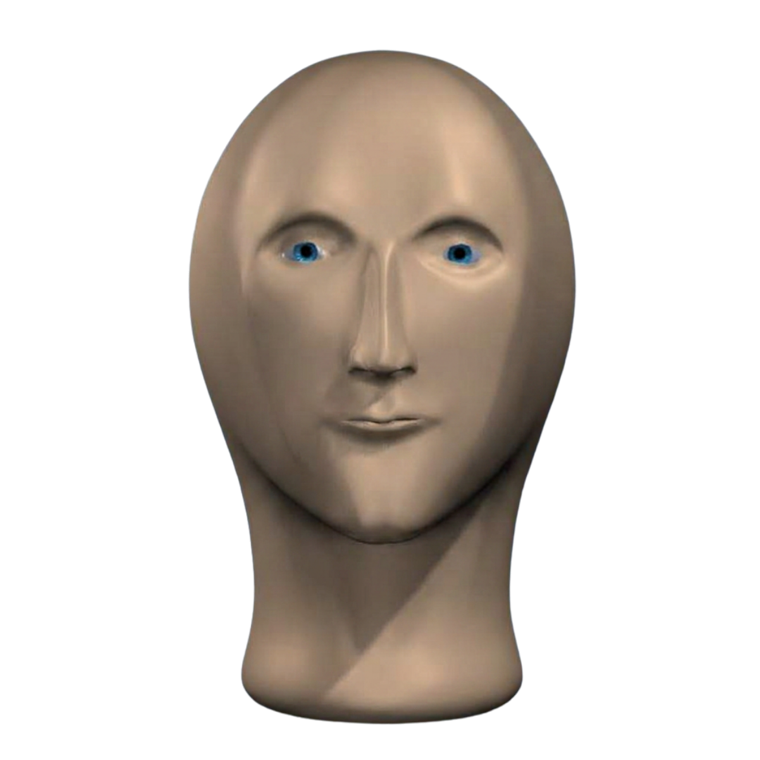 Meme Man, front view